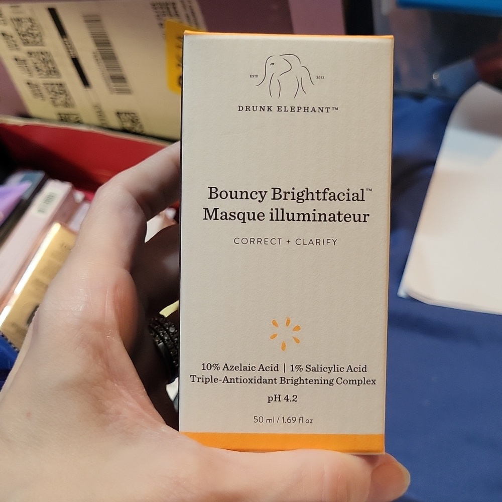 Drunk Elephant Bouncy Brightfacial Masque Illuminator, 50ml, NIB - Picture 7 of 7